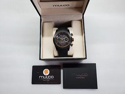 Mulco Diver Multifunction Black Dial Silicone Strap Men's Watch Mw5 1962 260 New • $294.95