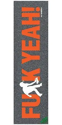 New Mob OJ FUK YEAH 9in X 33in Orange Skateboard Grip Tape - (1 Sheet) • $14.95