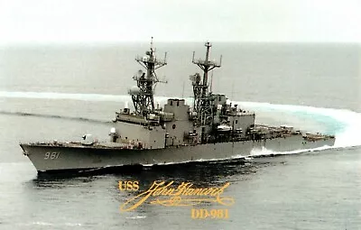 Postcard USS John Hancock DD-981 Multi-Mission Destroyer • $4.75