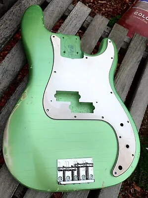 P BASS Body RELIC 60s GREEN Pearl Aged ThinSkinLacquer JVGuitars • £227.02
