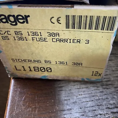 Brandnew Box Of Hager Fuses 11800 • £5
