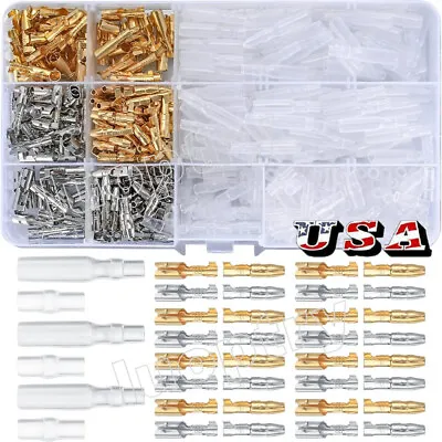 400x Motorcycle Wiring Harness Loom Bullet Connectors Brass 3.9mm Electrical Kit • $10.16