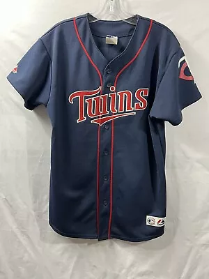 Vintage Minnesota Twins Majestic Jersey Youth Size XL Mauer #7 • $30