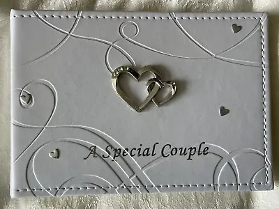 £2 • Buy A Special Couple Wedding Photo Album Linked Hearts Diamonte