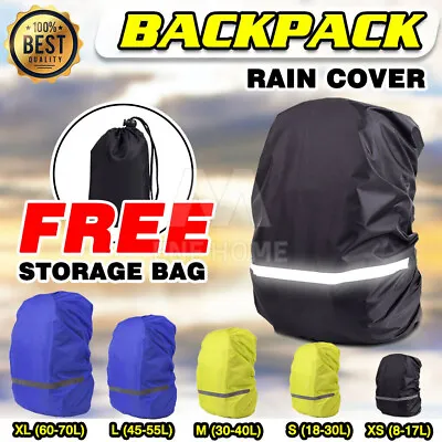 $12.98 • Buy Outdoor Foldable Backpack Rain Cover WaterProof Rucksack Camping Travel Bag