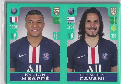 Panini Fifa 365 2020 Sticker No. 153 Kylián Mbappe - Edinson Cavani • $7.26