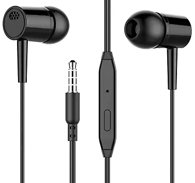 3.5mm Audio Jack Earphones Headphones In-Ear For IPhone Galaxy Xiaomi Huawei ZTE • £5.26