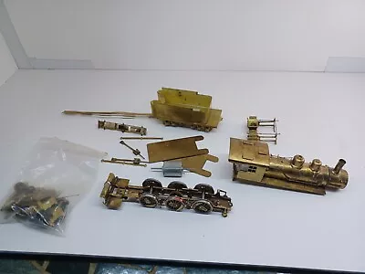 Brass HO 2-6-0 Steam Locomotive Parts Lot • $33