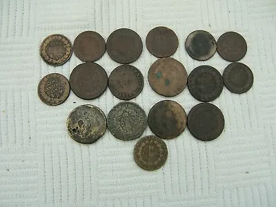 £40 • Buy 17 OLD FRENCH COPPER/BRONZE COINS..   18th CENTURY..