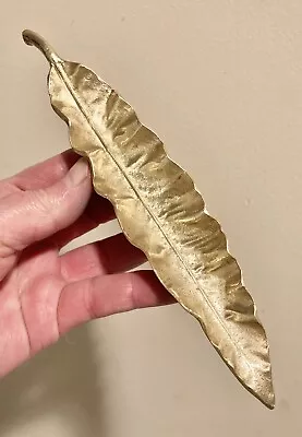 $105 • Buy Virginia Metalcrafters RARE MARANTA LEAF Tray 3-56  VA VMC Brass 