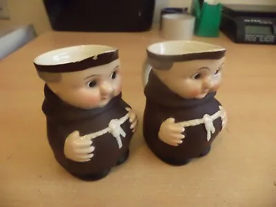 £20.99 • Buy 2 Old Vintage Retro Goebel Porcelain Toby Character Jugs Monks Friars