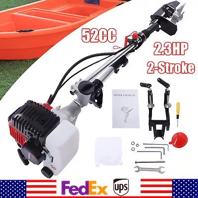 2.3HP 2Stroke 52CC Outboard Motor Boat Engine W/Air Cooling System 8500r/min US • $149.46
