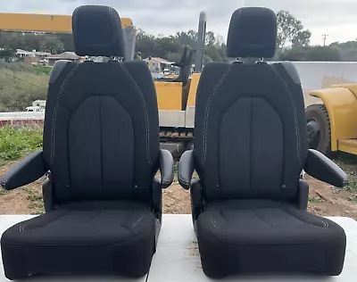 Pacifica Seats Pulled Out  Black Cloth Van Transit Trucks Jeep Hotrod 2 Pieces • $449
