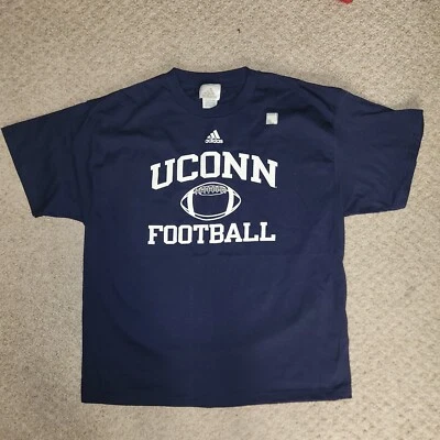 $24.99 • Buy NWT Men's XL UConn Huskies Adidas Blue Cotton Football T-Shirt