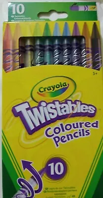 Crayola Twistables  Coloured Pencils- Pack Of 10 (No Sharpening Needed) • £4.99