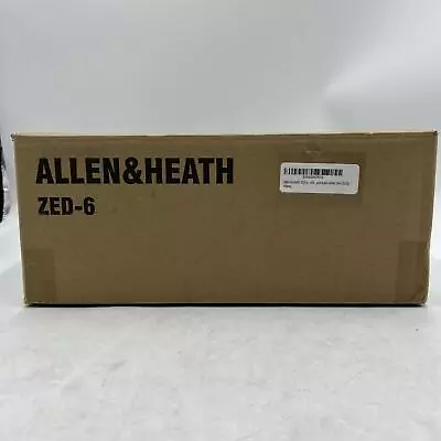 Allen & Heath ZED-6 Ultra Compact 6-Input Audio Mixer (AH-ZED-6) • $140.12