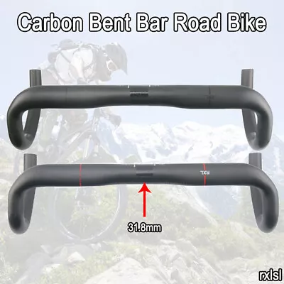 Carbon Road Bicycle Handlebar 400/420/440mm Drop Bent Bar For Cycling UD RXL SL • $34.99