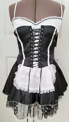 French Maid Costume Adult Size Medium 8-10 • $19.99