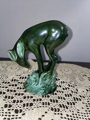 Vintage Art Deco Deer Pottery Figural Planter Vase • $19.99