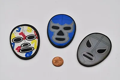 $16.14 • Buy Luchador Mexican Wrestling Mask Ornaments Santo, El Matematico Y Blue Demon