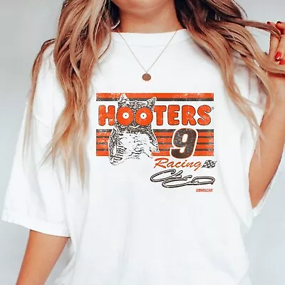 CHASE ELLIOTT #9 HOOTERS VINTAGE NASCAR T-shirt Racing Nascar Gift For Men S-5X • $10.99