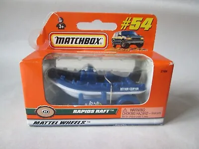 1998 Matchbox Rapids Raft & Boat Trailer #54 Canyon Rescue 1:70 Series #11 • $9.49