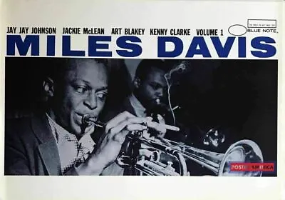 Miles Davis Volume 1 Blue Note UK Import Poster 24 X 34 • $98.45