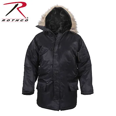 Rothco 9390 Black Cold Weather N-3b Military Mens Snorkel Parka Jacket Xs To 3x • $97.99