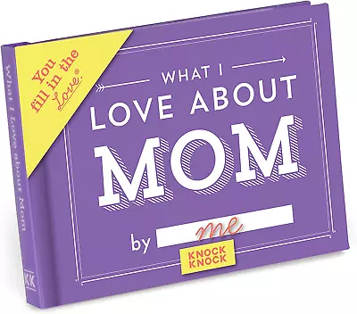 What I Love About Mom Love Book Fill-In-The-Blank Gift Journal Mother's Day • $15.17