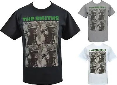 Mens VEGAN T-Shirt The Smiths MEAT IS MURDER Army Helmet British English  • $25.52