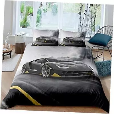  Race Car Comforter Cover Queen Size For Kids Queen (Not Comforter) Multi 156 • $54.45