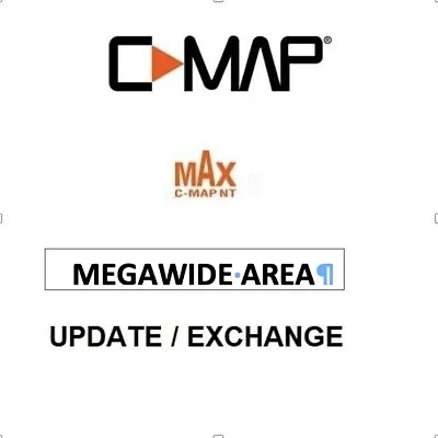 C-Map MAX Mega Wide Chart Update Or Exchange On C-Card Format • $200.86