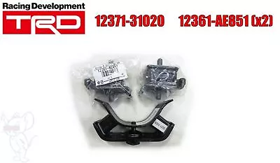 Toyota TRD AE86 Levin Trueno Corolla CP 4AGE Zenki & Kouki Engine Mount Set OEM • $378.29