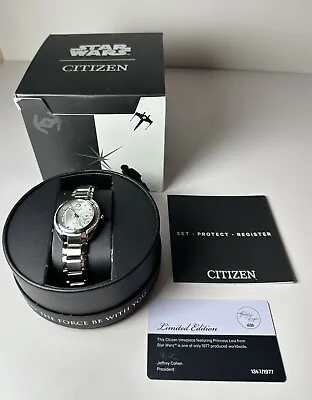 $250 • Buy Citizen Eco-Drive Princess Leia Star Wars Limited Edition (1,977 Pc) 32mm Watch