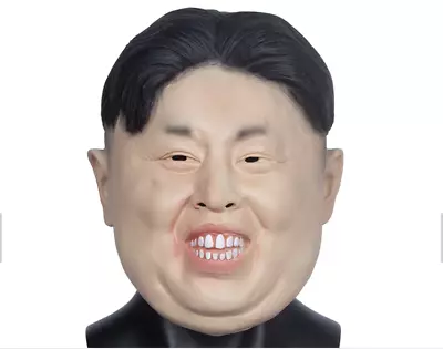 Kim Jong Un Dictator Overhead Mask Korean President Adult Fancy Dress Accessory • £10.99