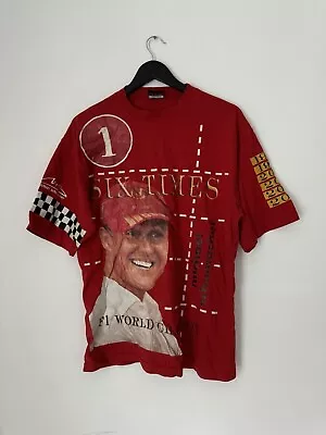 Michael Schumacher Vintage Formula 1 Racing T-Shirt Size XL • £23.99