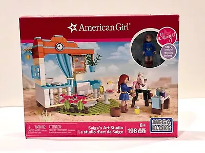 NIB MEGA BLOKS American Girl Doll Saige's Art Studio - 198 PCS • $29.12