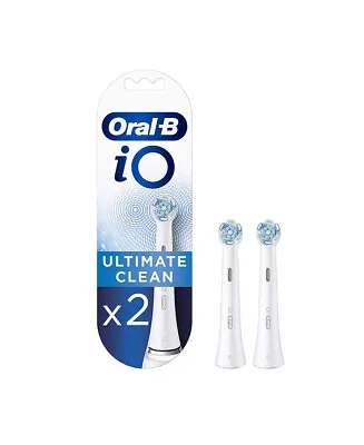 $39.95 • Buy New Oral-B Io Ultimate Clean Replacement Brush Heads 2 Pack - White