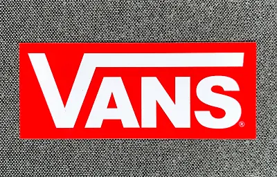VANS Off The Wall Skateboard Sticker LARGE 8  White/Red Sk8 • $9.95