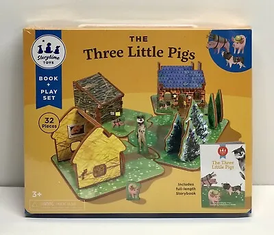 Storytime Toys - The Three Little Pigs Book And Play Set 32 Pieces - New Sealed! • $29.95