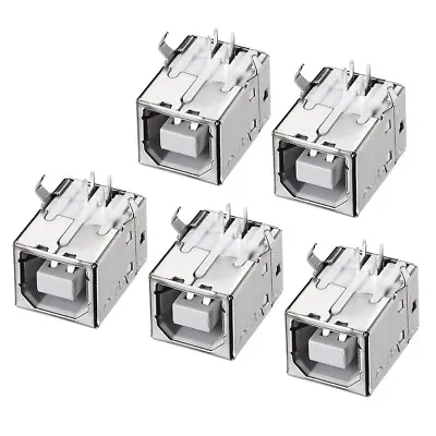 PCB USB Connector Type-B Female Jack 90 Degree DIP Printer Port 5Pcs • $6.42