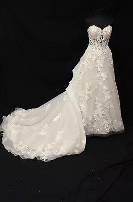 Sottero And Midgley By Maggie Sottero Everett Bridal Wedding Gown Dress Sz 10 • $71