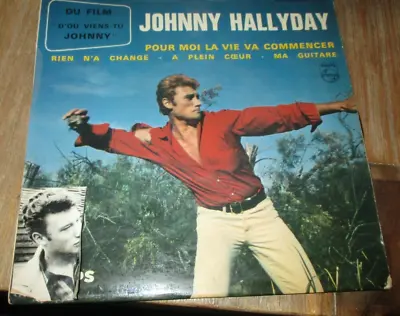 $24.05 • Buy Johnny Hallyday-45T-4 Titres-Pour Moi La Vie 13eme Série-octobre 1963