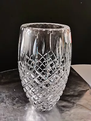 Waterford Crystal  Flower Vase Lismore 10.5   Deep Cut Beveled Edge Excellent! • $115