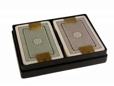 New Playing Cards - Original Vintage Kem -  Club Casino Black/burgundy - Double • £11.31