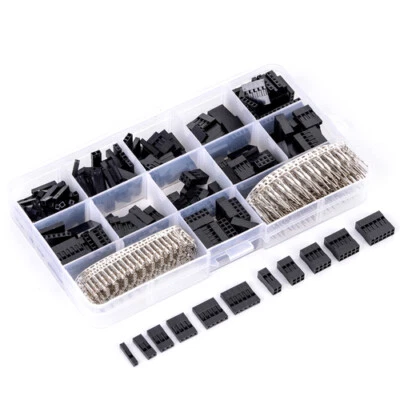 $13.28 • Buy 620pc 2.54mm Female Male Dupont Jumper Wire Terminal Connector Pins Crimp Copper