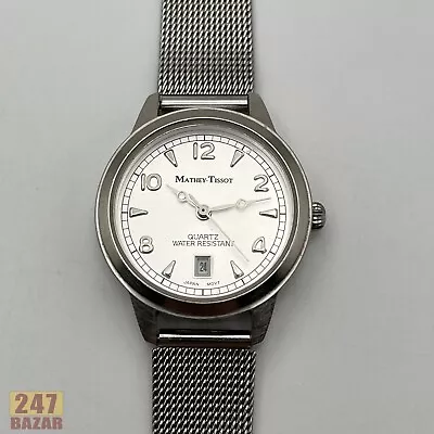 Vintage Mathey Tissot Womens Quartz Watch Stainless Steel Mesh Band • $32