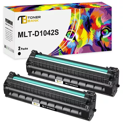 2 Black MLT-D1042S Toner Fits For Samsung ML 1660 ML 1665 1860 SCX-3200 ML 1670 • £18.98