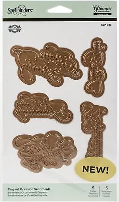 $52.57 • Buy Spellbinders Glimmer Hot Foil Plate-Elegant Occasion Sentiments