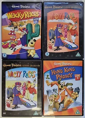 DVD R2 - Wacky Races Volume 123 Hong Kong Phooey Vol 1 Hanna-Barbera Preowned • £9.99